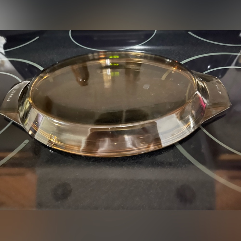 Pyrex England Brown Oblong Oval Lid. #22H